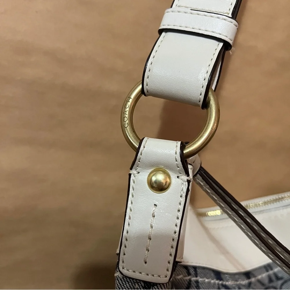 Coach | Signature Sufflette Denim Monogram Bleeker Shoulder Bag Purse G065-10402